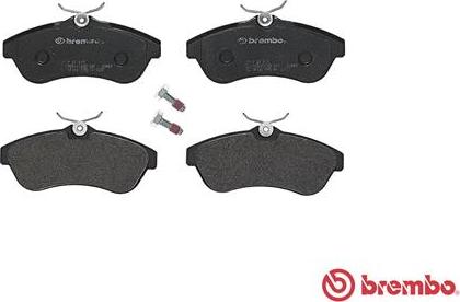 Brembo P 61 075 - Əyləc altlığı dəsti, əyləc diski furqanavto.az