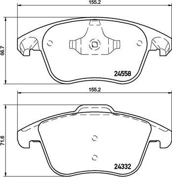 Brembo P 61 117X - Əyləc altlığı dəsti, əyləc diski furqanavto.az