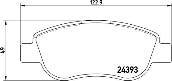 DJ Parts BP2792 - Əyləc altlığı dəsti, əyləc diski furqanavto.az