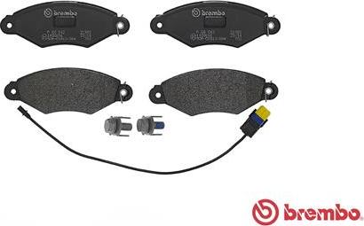 Brembo P 68 042 - Əyləc altlığı dəsti, əyləc diski furqanavto.az