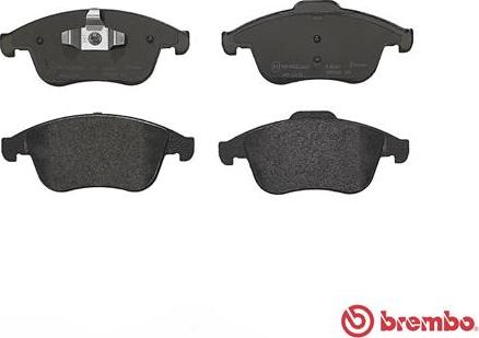 Brembo P 68 047 - Əyləc altlığı dəsti, əyləc diski furqanavto.az