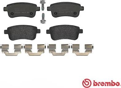 Brembo P 68 054 - Əyləc altlığı dəsti, əyləc diski furqanavto.az