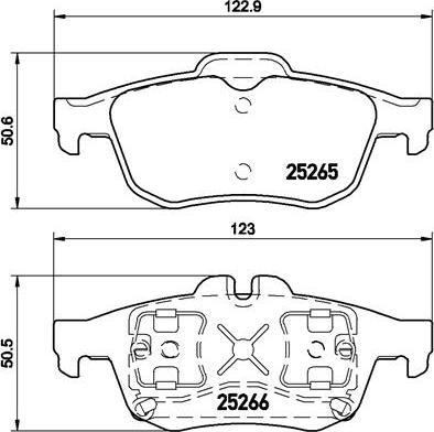 Brembo P 68 057 - Əyləc altlığı dəsti, əyləc diski furqanavto.az