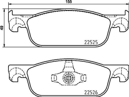 Brembo P 68 065 - Əyləc altlığı dəsti, əyləc diski furqanavto.az