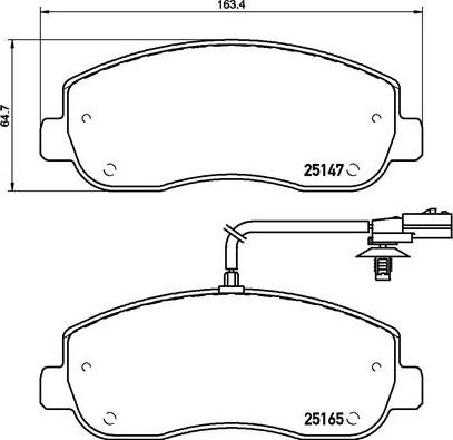 Brembo P 68 062 - Əyləc altlığı dəsti, əyləc diski furqanavto.az