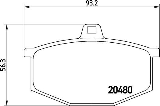 Brembo P 68 005 - Əyləc altlığı dəsti, əyləc diski furqanavto.az