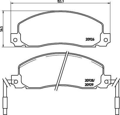 Brembo P 68 006 - Əyləc altlığı dəsti, əyləc diski furqanavto.az