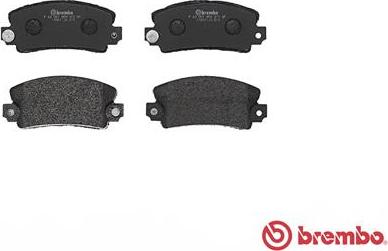 Brembo P 68 001 - Əyləc altlığı dəsti, əyləc diski furqanavto.az