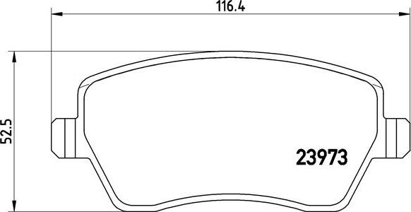 Brembo P 68 033X - Əyləc altlığı dəsti, əyləc diski furqanavto.az