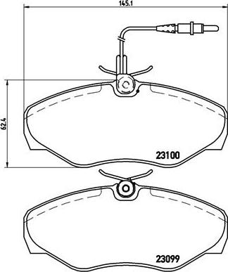 Brembo P 68 026 - Əyləc altlığı dəsti, əyləc diski furqanavto.az