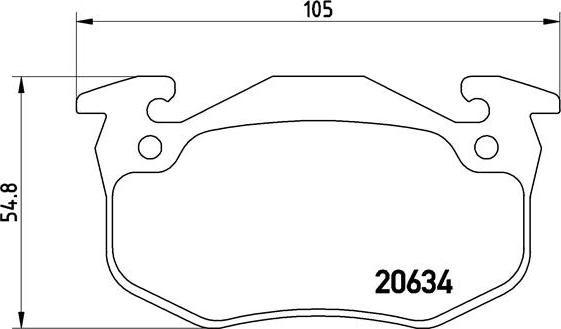 Brembo P 68 020 - Əyləc altlığı dəsti, əyləc diski furqanavto.az