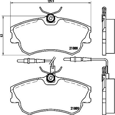 Brembo P 68 023 - Əyləc altlığı dəsti, əyləc diski furqanavto.az