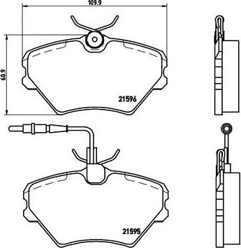 Brembo P 68 022 - Əyləc altlığı dəsti, əyləc diski furqanavto.az