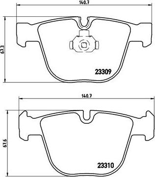 Brembo P 05 001 - Əyləc altlığı dəsti, əyləc diski www.furqanavto.az