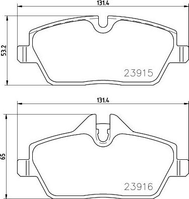 Brembo P 06 091E - Əyləc altlığı dəsti, əyləc diski furqanavto.az