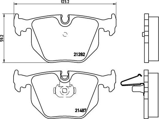 Brembo P 06 044 - Əyləc altlığı dəsti, əyləc diski www.furqanavto.az