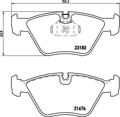 Brembo P 06 043 - Əyləc altlığı dəsti, əyləc diski www.furqanavto.az