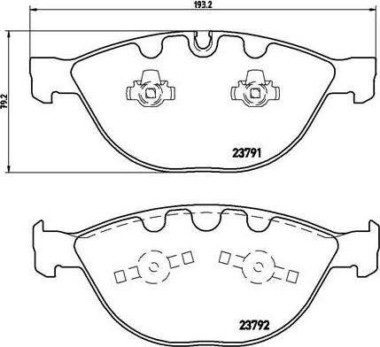 Brembo P 06 047 - Əyləc altlığı dəsti, əyləc diski furqanavto.az