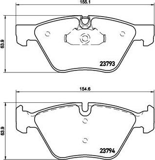 Brembo P 06 057X - Əyləc altlığı dəsti, əyləc diski furqanavto.az