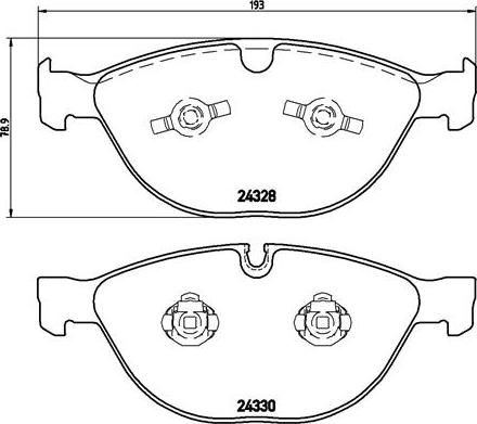 Brembo P 06 066 - Əyləc altlığı dəsti, əyləc diski furqanavto.az