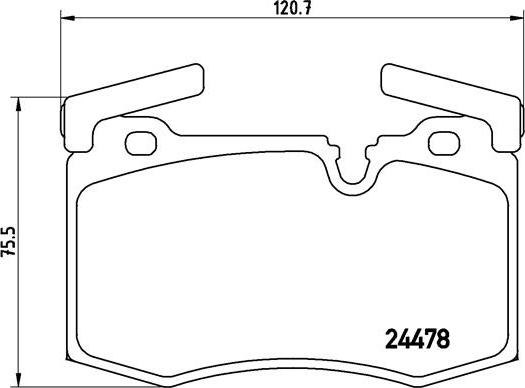 Brembo P 06 068 - Əyləc altlığı dəsti, əyləc diski furqanavto.az