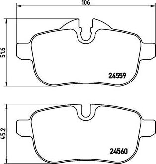 Brembo P 06 062 - Əyləc altlığı dəsti, əyləc diski furqanavto.az