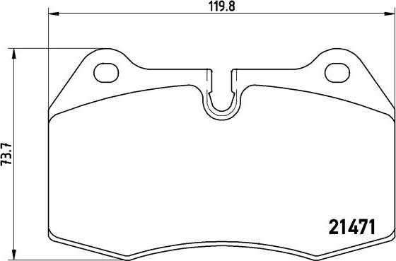 Brembo P 06 018 - Əyləc altlığı dəsti, əyləc diski furqanavto.az