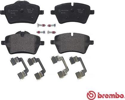 Brembo P 06 086 - Əyləc altlığı dəsti, əyləc diski furqanavto.az