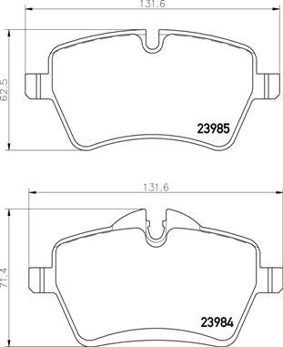 Brembo P 06 086 - Əyləc altlığı dəsti, əyləc diski furqanavto.az