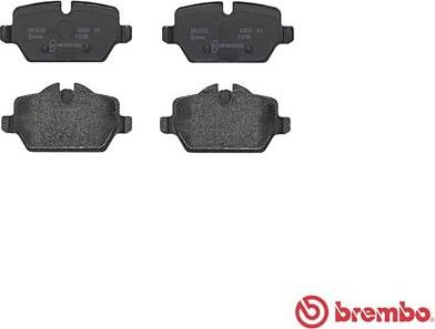 Brembo P 06 080 - Əyləc altlığı dəsti, əyləc diski furqanavto.az