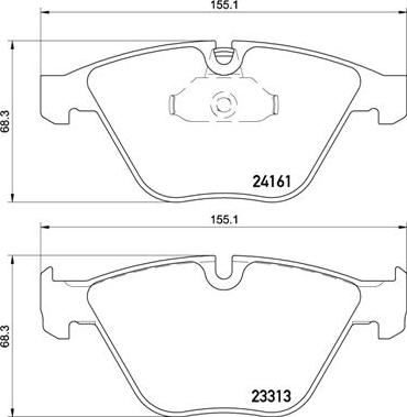 Brembo P 06 081 - Əyləc altlığı dəsti, əyləc diski furqanavto.az