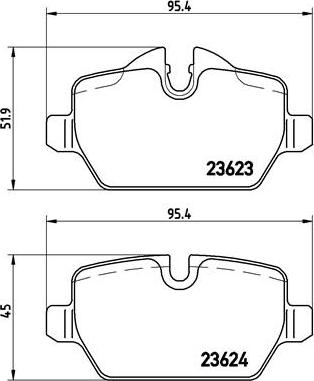 Brembo P 06 037X - Əyləc altlığı dəsti, əyləc diski furqanavto.az