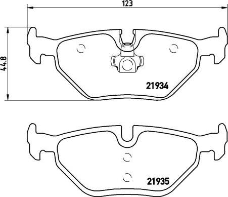 Brembo P 06 025 - Əyləc altlığı dəsti, əyləc diski furqanavto.az