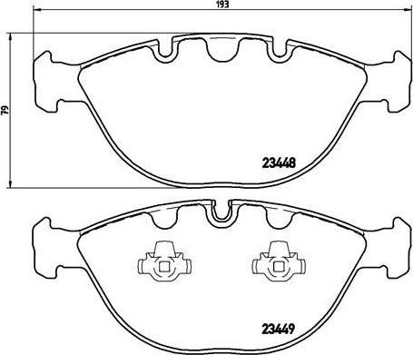 Brembo P 06 028 - Əyləc altlığı dəsti, əyləc diski furqanavto.az