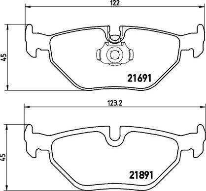 Brembo P 06 023 - Əyləc altlığı dəsti, əyləc diski furqanavto.az