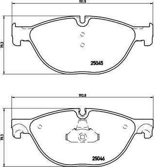 Brembo P 06 076 - Əyləc altlığı dəsti, əyləc diski furqanavto.az