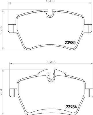 Brembo P 06 104 - Əyləc altlığı dəsti, əyləc diski furqanavto.az