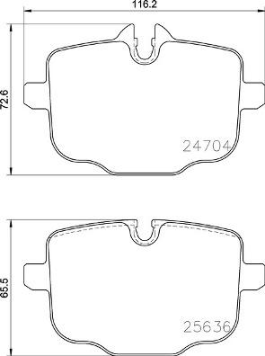 Brembo P 06 101 - Əyləc altlığı dəsti, əyləc diski furqanavto.az