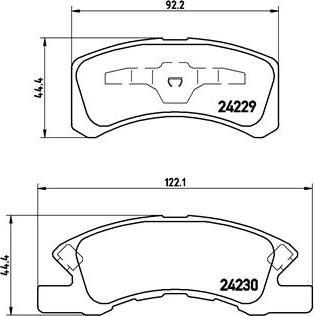 Brembo P 16 011 - Əyləc altlığı dəsti, əyləc diski furqanavto.az