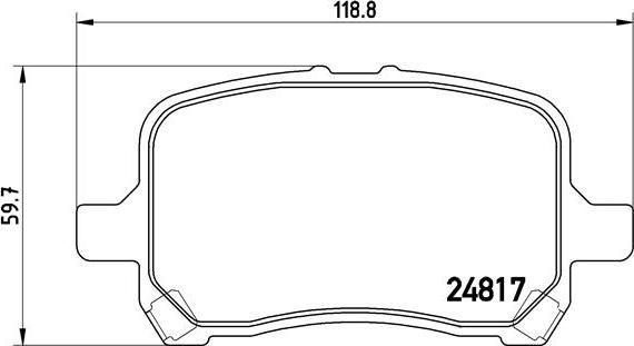 Brembo P 10 014 - Əyləc altlığı dəsti, əyləc diski furqanavto.az