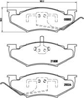 Brembo P 11 005 - Əyləc altlığı dəsti, əyləc diski furqanavto.az