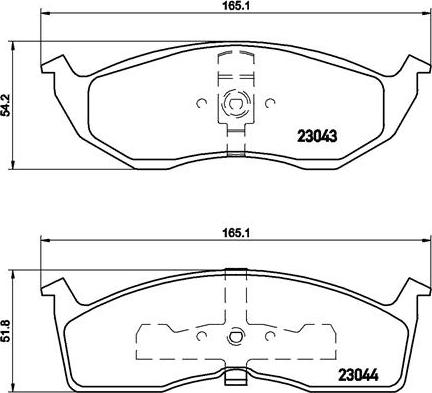 Brembo P 11 008 - Əyləc altlığı dəsti, əyləc diski furqanavto.az