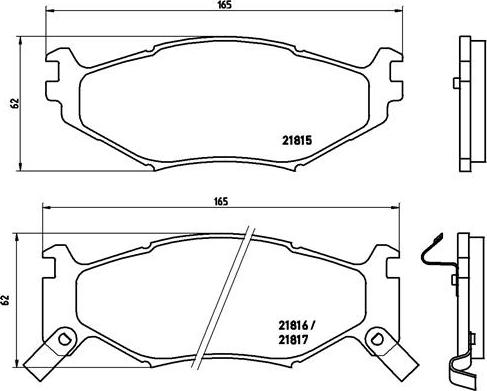 Brembo P 11 007 - Əyləc altlığı dəsti, əyləc diski furqanavto.az