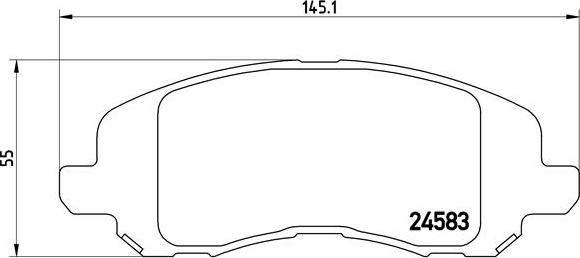 Brembo P 18 001 - Əyləc altlığı dəsti, əyləc diski furqanavto.az