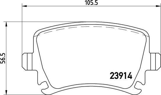 Brembo P 85 095 - Əyləc altlığı dəsti, əyləc diski furqanavto.az