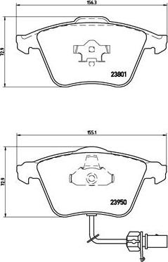 Brembo P 85 097 - Əyləc altlığı dəsti, əyləc diski furqanavto.az