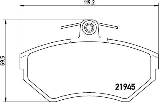 Brembo P 85 042 - Əyləc altlığı dəsti, əyləc diski www.furqanavto.az