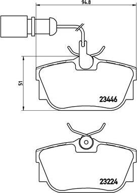 Brembo P 85 059 - Əyləc altlığı dəsti, əyləc diski furqanavto.az