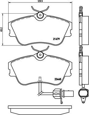 Brembo P 85 050 - Əyləc altlığı dəsti, əyləc diski furqanavto.az