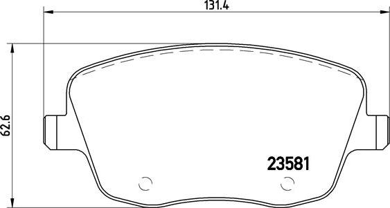 Brembo P 85 057X - Əyləc altlığı dəsti, əyləc diski furqanavto.az